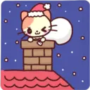 Котенок Рождество 8