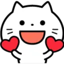 Emoji Of A Cute White Cat 24