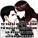 Ihelzer honar C
TE ELEGI A TI NO POR
TU BELLEZA SINO POR
LA BELLEZA QUE
LLEVAS DENTRO,