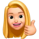 Blonde girl memoji 2 4