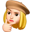 Blonde girl memoji 2 3