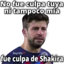 No fue culpa tuya
ni tampoco mía
GeysiOy
fue culpa de Shakira