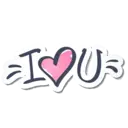 Stickers love you 4