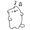 Gatito blanco mov 4