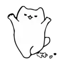 Gatito blanco mov 18