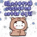 Siento frie
cuandone
estás aquí
Persy
