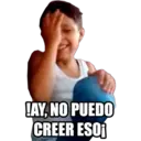 (AY, NO PUEDO
CREER ESOI