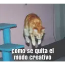 cómo se quita el
modo creativo