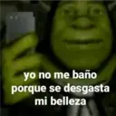 yo no me baño
porque se desgasta
mi belleza