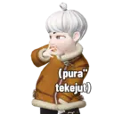 (pura" tekejut)