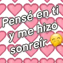 Pensé en ti y me hizo sonreir