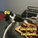 eu seu lanche vacilando