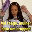 00000 vai reage, mulher bota um cropped