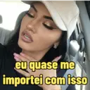 eu quase me importei com isso