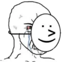 :^)