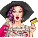 essa vergonha você vai passar no débito ou no crédito