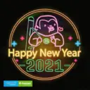 + ලදී Happy New Year 2021 Exprint e-banner