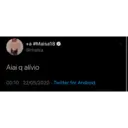 +a #Maisa180 @maisa Aiai q alívio 00:10 22/05/2020 Twitter for Android >