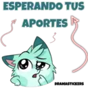 ESPERANDO TUS APORTES DRAMASTICKERS
