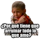 EPorqué tiene que
arruinar todo lo
que amo?