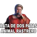 RATA DE DOS PATAS
ANIMAL RASTRERO