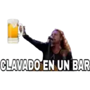 CLAVADO EN UN BAR