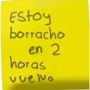 Estoy
borracho
en 2
horas
vuelvo