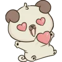 sticker cute dog 17