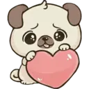 sticker cute dog 16