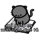 Lees
mi gato es
mas-listo que tú