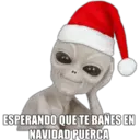 ESPERANDO QUE TE BAÑES EN NAVIDAD PUERCA
