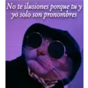 No te ilusiones porque tu y
yo solo son pronombres