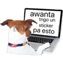 awanta tngo un sticker pa esto