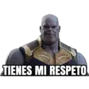 TIENES MI RESPETO