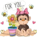 Monkey & frogs 25