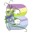 Abecedario con flores 23