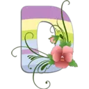Abecedario con flores 17