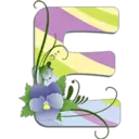 Abecedario con flores 26