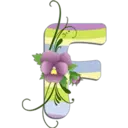 Abecedario con flores 1
