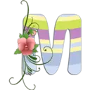 Abecedario con flores 16