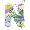 Abecedario con flores 13