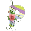 Abecedario con flores 12