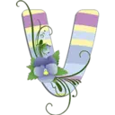 Abecedario con flores 5