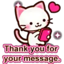 Thank you for
your message.