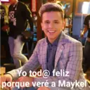 LITS
JON
THIS DO
HIS
Yo tod@ feliz
porque veré a Maykel