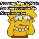 Nuestros hijos sufrirán
Las consecuencias de
Nuestros actos