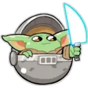 Baby Yoda animado (Telegram) 2