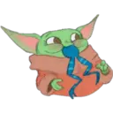 Baby Yoda animado (Telegram) 11