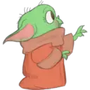 Baby Yoda animado (Telegram) 12