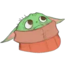 Baby Yoda animado (Telegram) 16